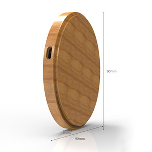 WL010 Wood round environmental wireless charger 