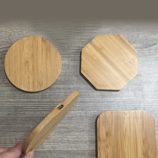 WL010 Wood round environmental wireless charger 