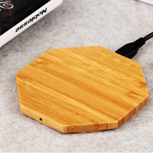 WL014  Wood customized shape environmental wireless charger 