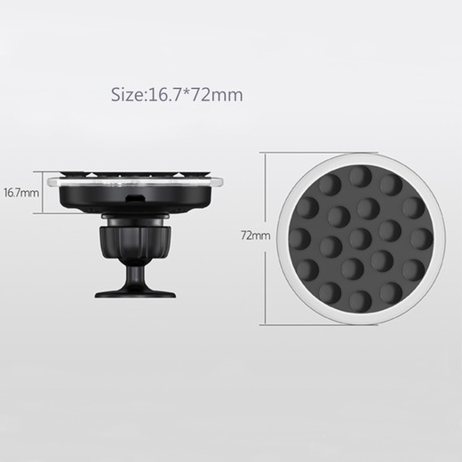 WLC007 360 rotate,suck tray stable wireless car charger