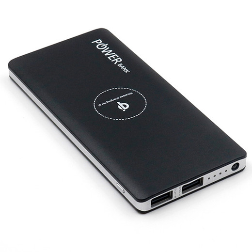 WLP009 10000mah slim succinct dual ouput wireless power bank