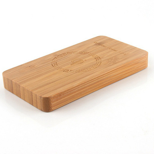 WLP004 8000mah with wood material wireless power bank