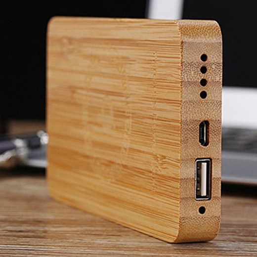 WLP004 8000mah with wood material wireless power bank