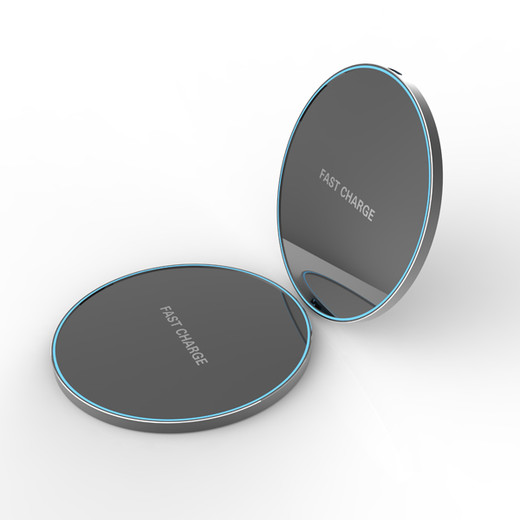 WL076 10W fast ultrathin Aluminium wireless charger