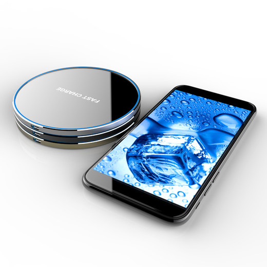 WL076 10W fast ultrathin Aluminium wireless charger