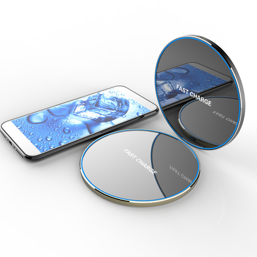 WL076 10W fast ultrathin Aluminium wireless charger