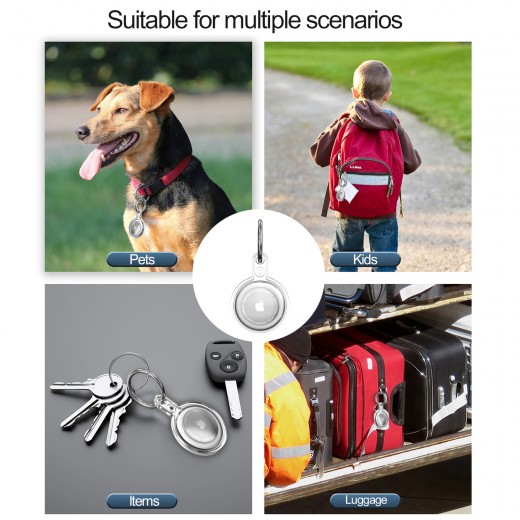 Mobile phone anti-loss tracker, portable key chain TPU protection cover anti-loss