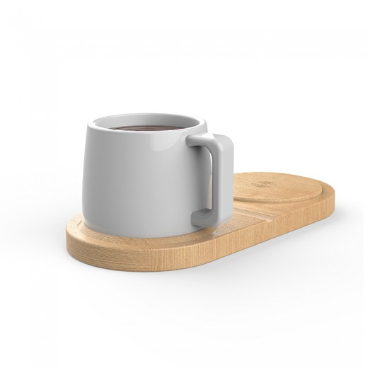 2 in 1 Smart coasters wireless phone charger