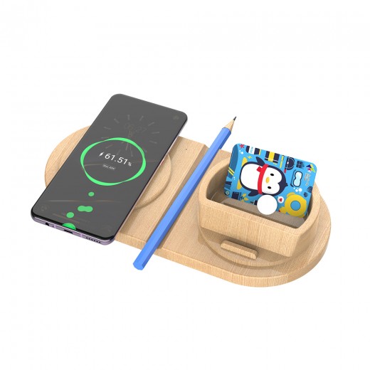 Desktop item storage mobile phone holder mobile phone wireless charging